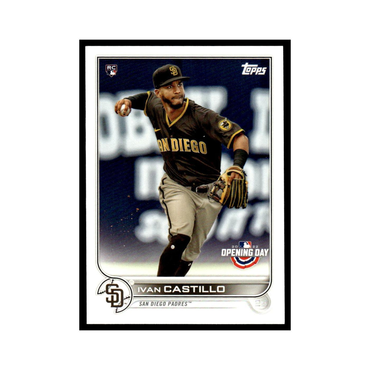 Ivan Castillo Rookie 2022 Topps Opening Day #165 San Diego Padres NM