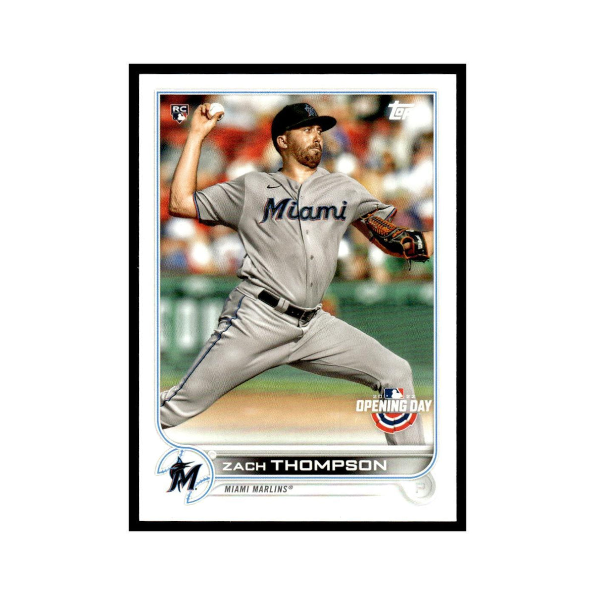 Zach Thompson Rookie 2022 Topps Opening Day #11 Miami Marlins Baseball Card NM