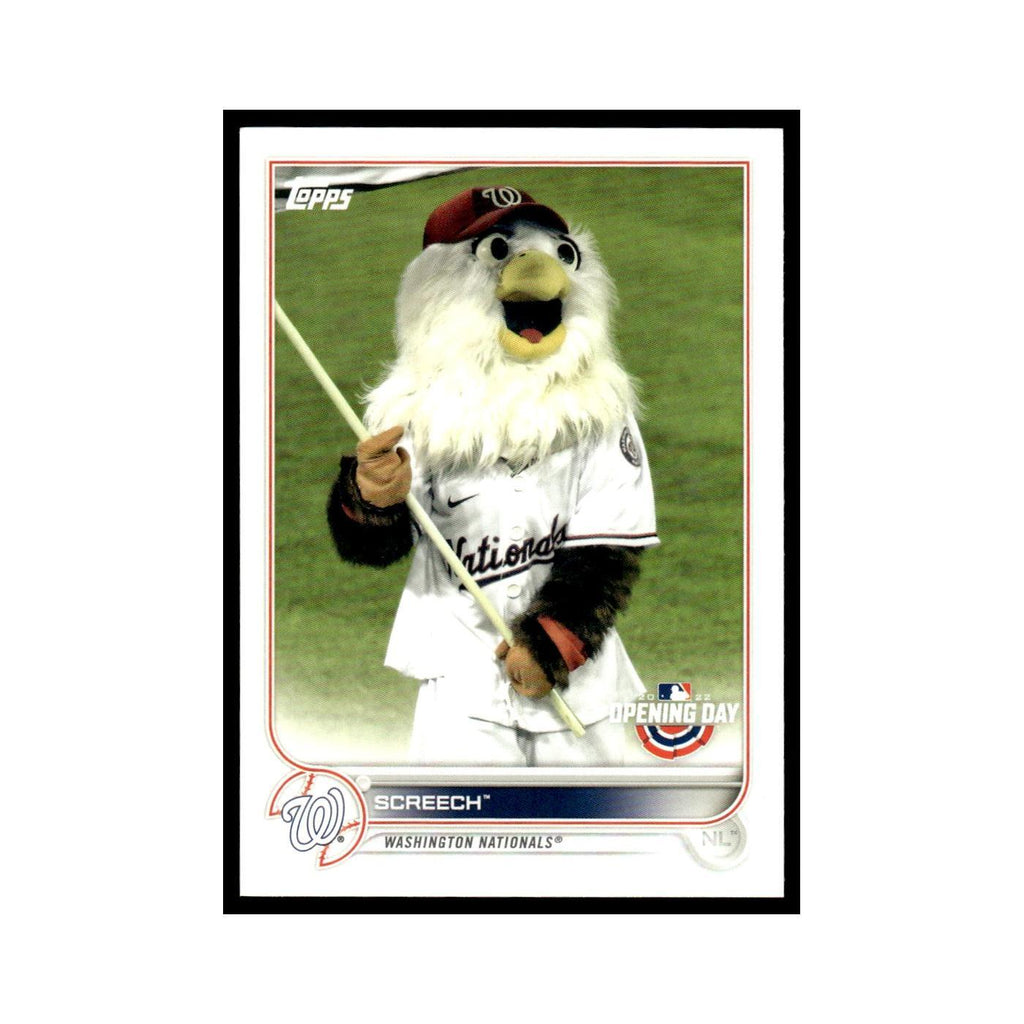 Screech 2022 Topps Opening Day #M-24 Washington Nationals Baseball Card NM