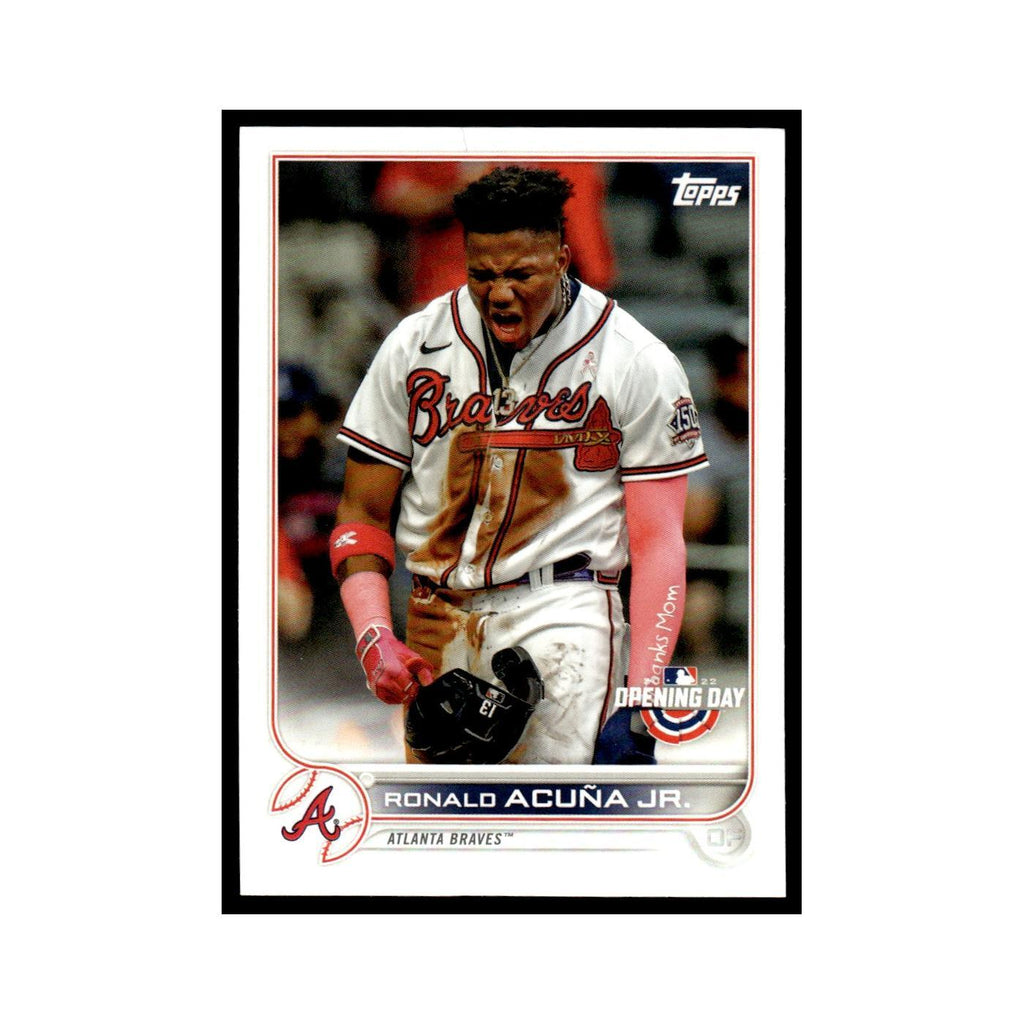 Ronald Acuna Jr. 2022 Topps Opening Day #100 Atlanta Braves Baseball Card NM