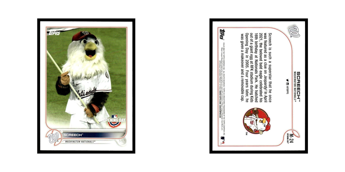 Screech 2022 Topps Opening Day #M-24 Washington Nationals Baseball Card NM