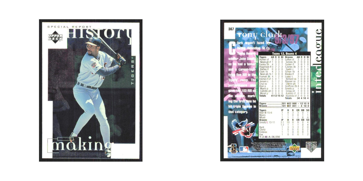1998 Upper Deck Tony Clark Tigers #367
