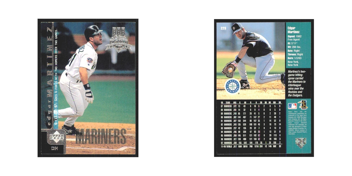 1998 Upper Deck Edgar Martinez Mariners #226