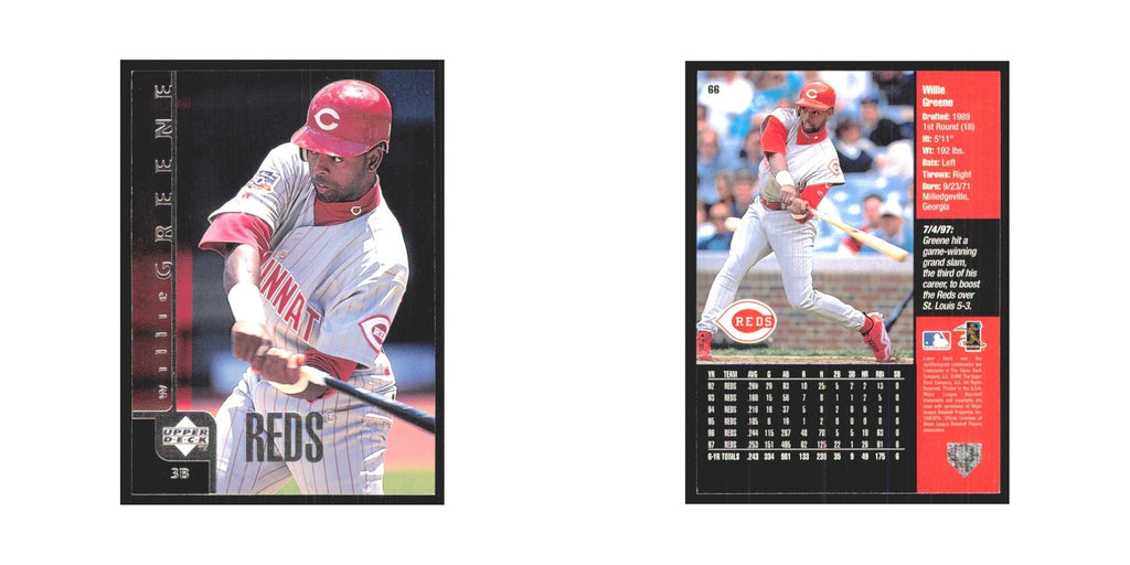 1998 Upper Deck Willie Greene Reds #66