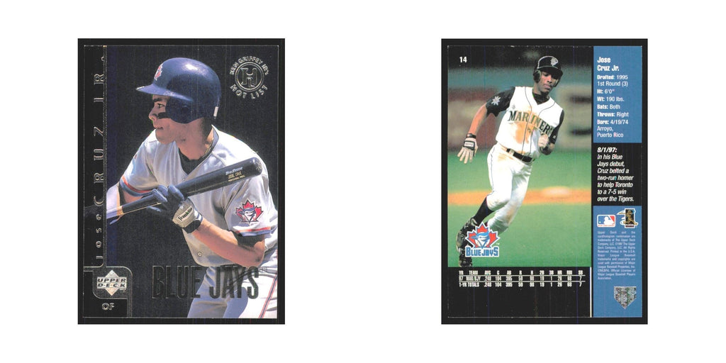 1998 Upper Deck Jose Cruz Jr. Blue Jays #14