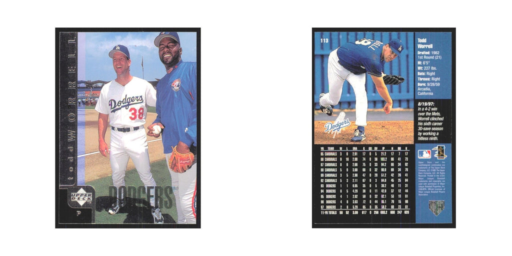 1998 Upper Deck Todd Worrell Dodgers #113