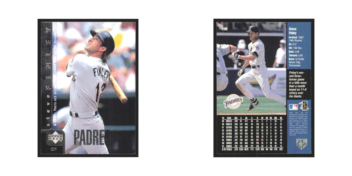 1998 Upper Deck Steve Finley Padres #208