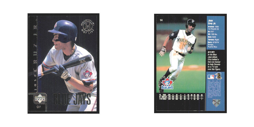 1998 Upper Deck Jose Cruz Jr. Blue Jays #14
