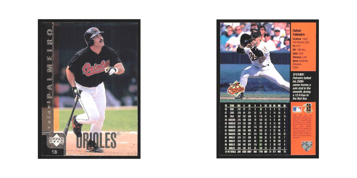 1998 Upper Deck Rafael Palmeiro Orioles #40