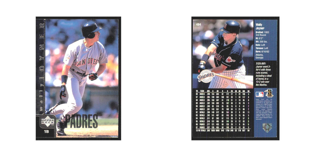 1998 Upper Deck Wally Joyner Padres #494