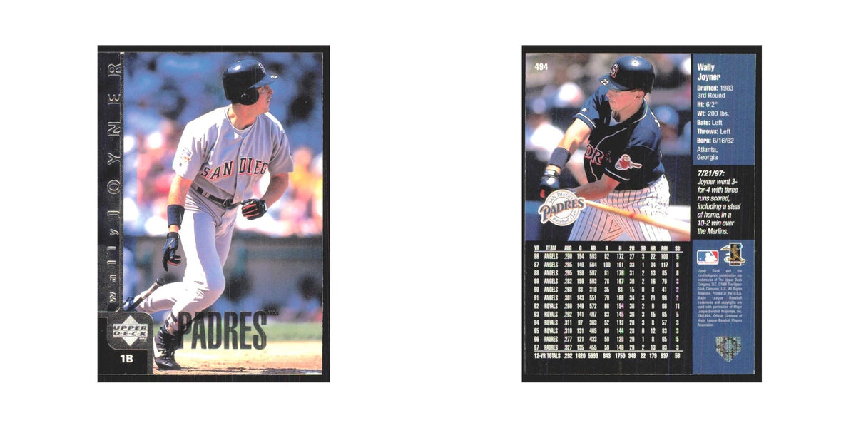 1998 Upper Deck Wally Joyner Padres #494