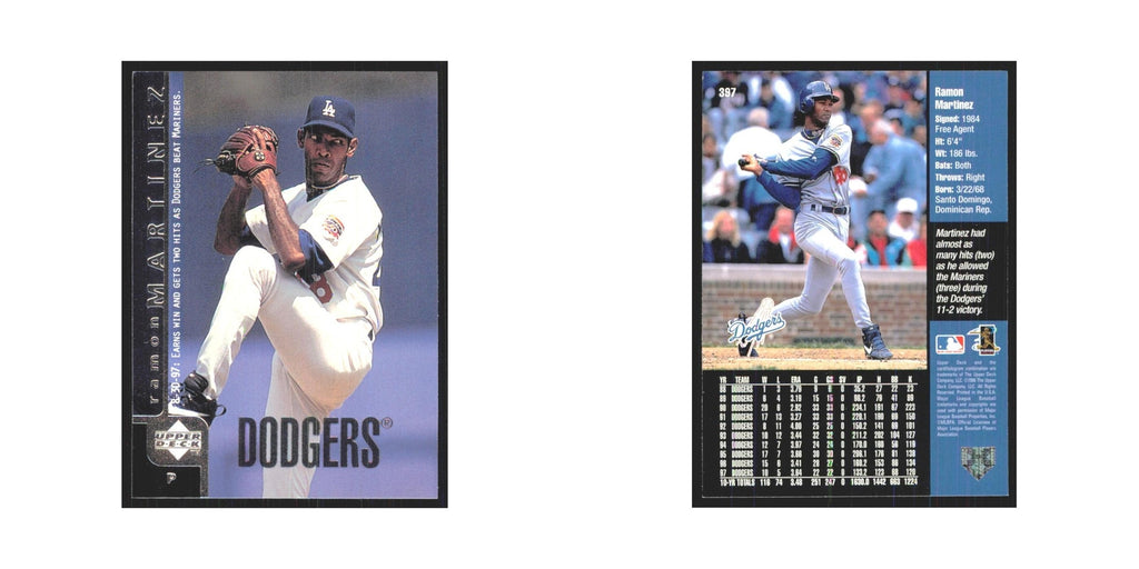 1998 Upper Deck Ramon Martinez Dodgers #397