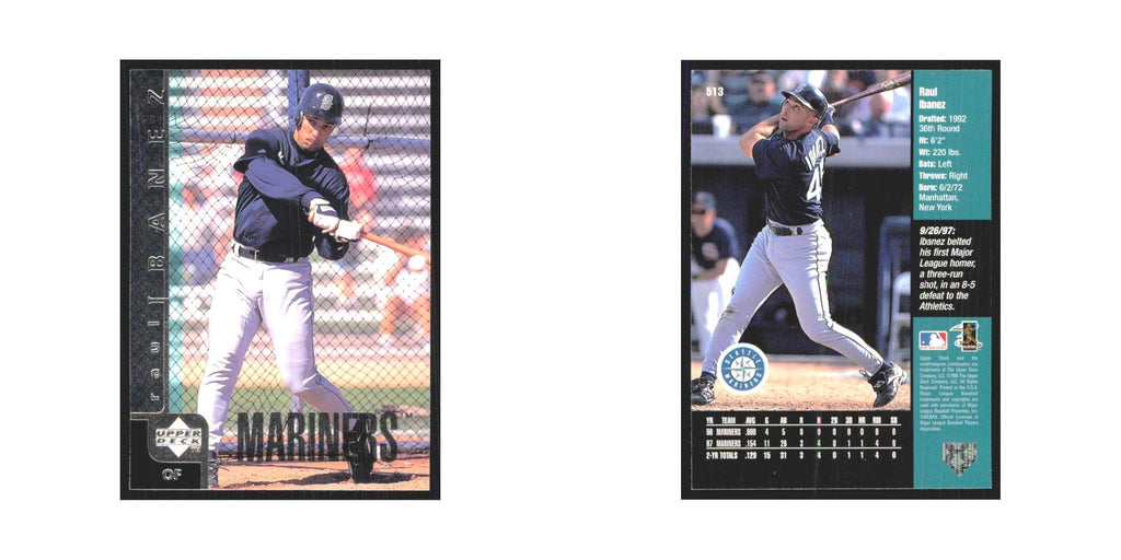1998 Upper Deck Raul Ibanez Mariners #513