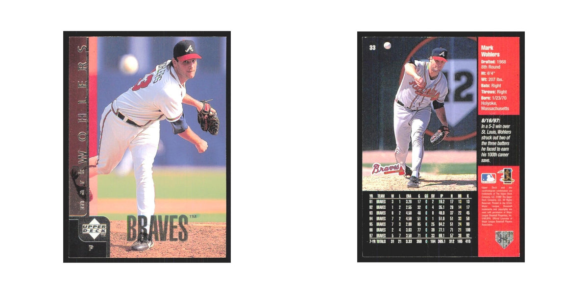 1998 Upper Deck Mark Wohlers Braves #33