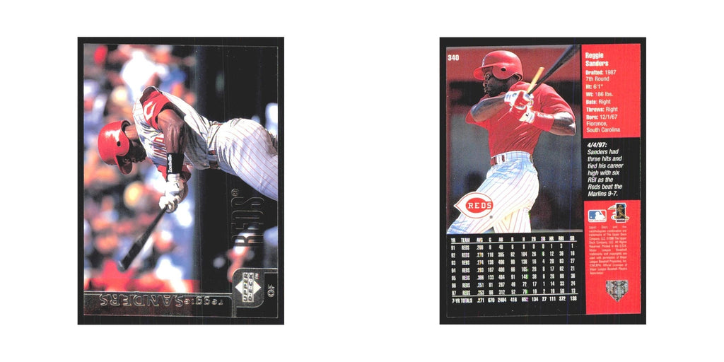 1998 Upper Deck Reggie Sanders Reds #340