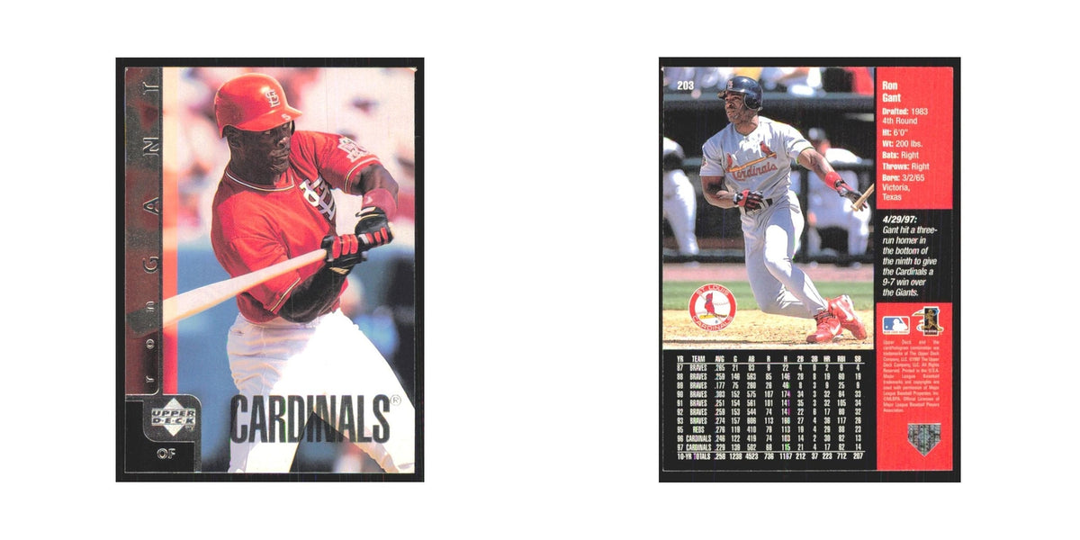 1998 Upper Deck Ron Gant Cardinals #203