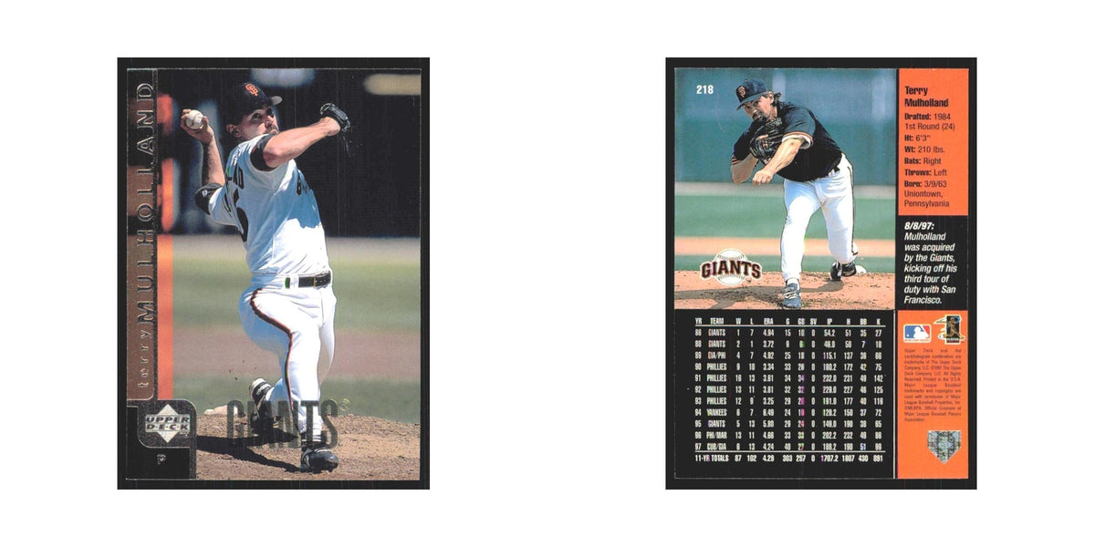 1998 Upper Deck Terry Mulholland Giants #218