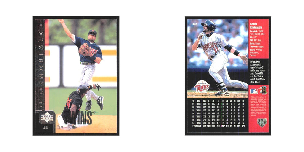 1998 Upper Deck ChuckKnoblauch Twins #435
