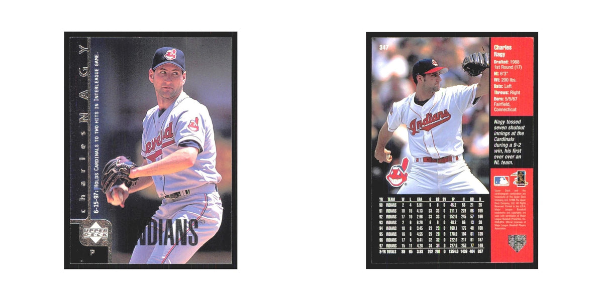 1998 Upper Deck Charles Nagy Indians #347