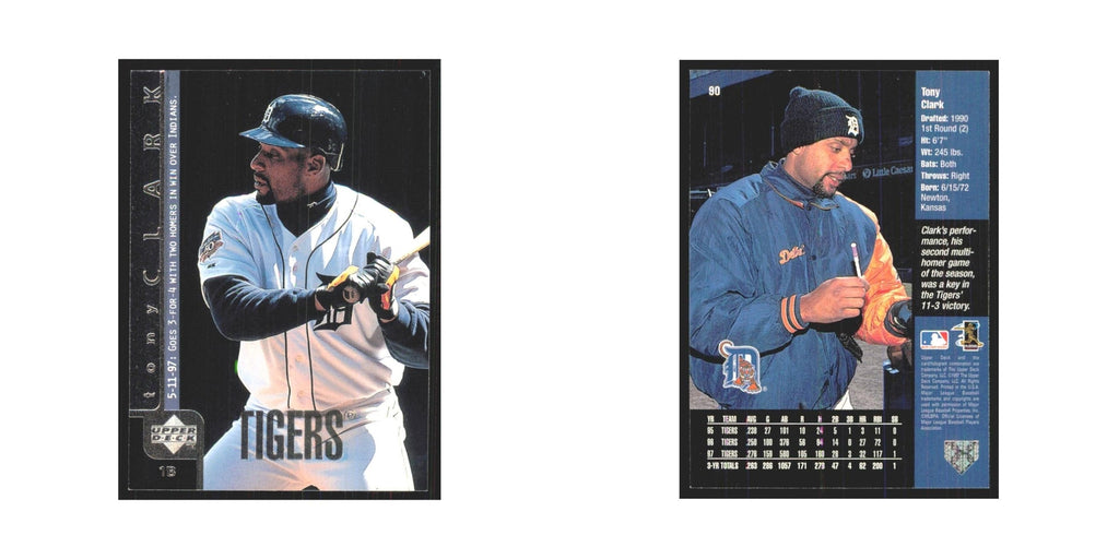 1998 Upper Deck Tony Clark Tigers #90