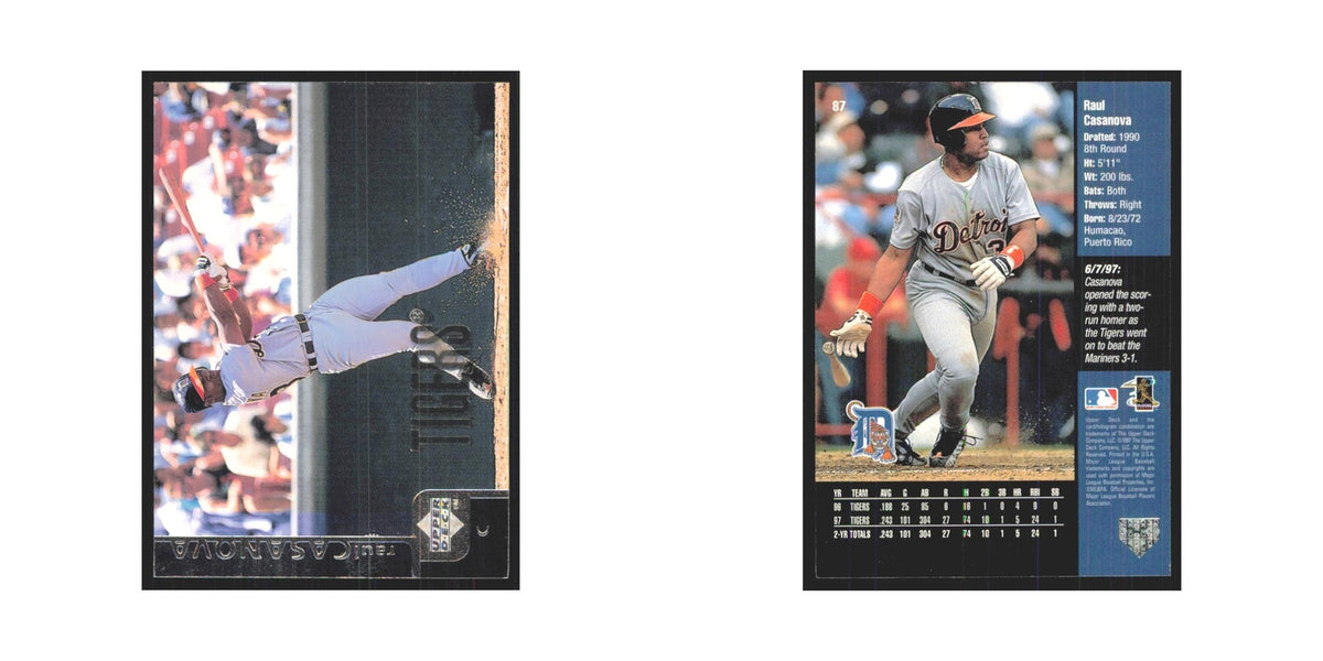 1998 Upper Deck Raul Casanova Tigers #87