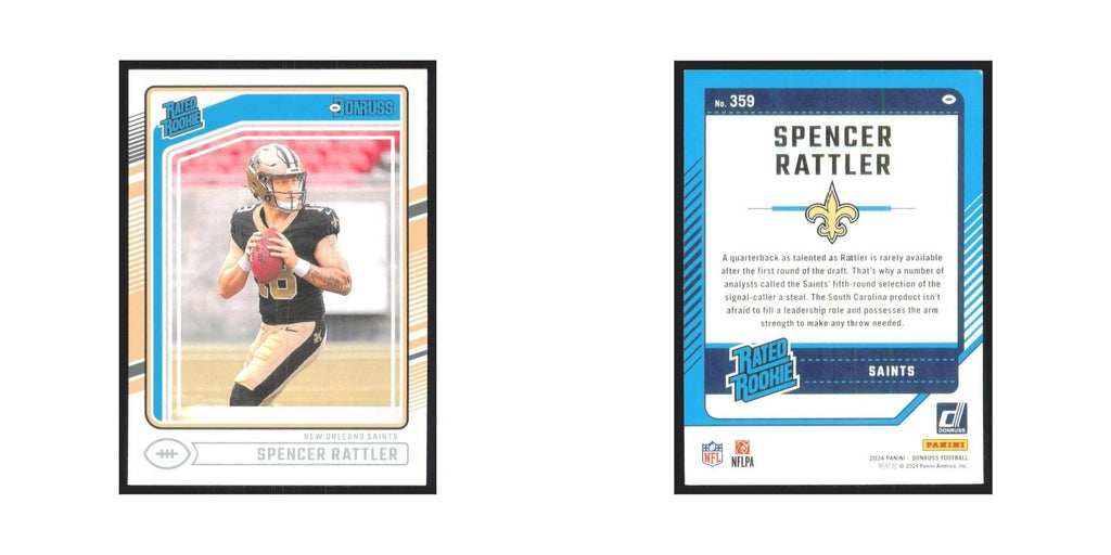2024 Donruss Spencer Rattler RC Saints #359