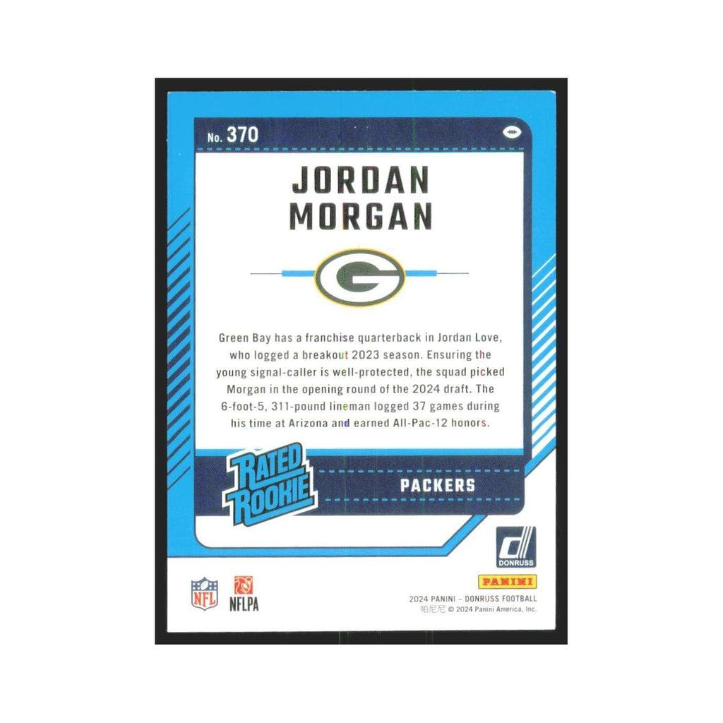 2024 Donruss Jordan Morgan RC Packers #370