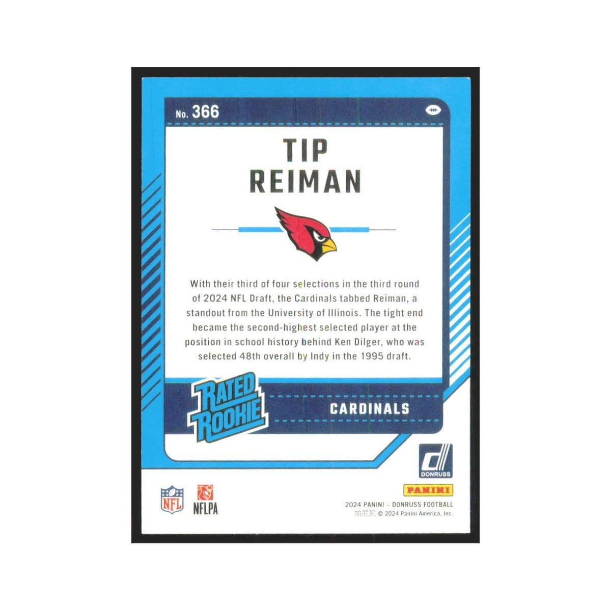 2024 Donruss Tip Reiman RC Cardinals #366