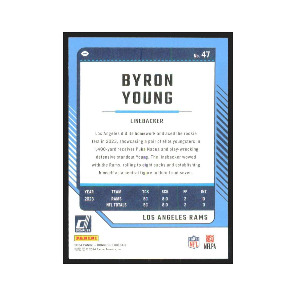 2024 Donruss Byron Young Rams #47