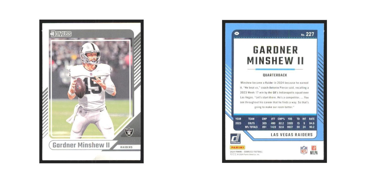 2024 Donruss Gardner Minshew II Raiders #227
