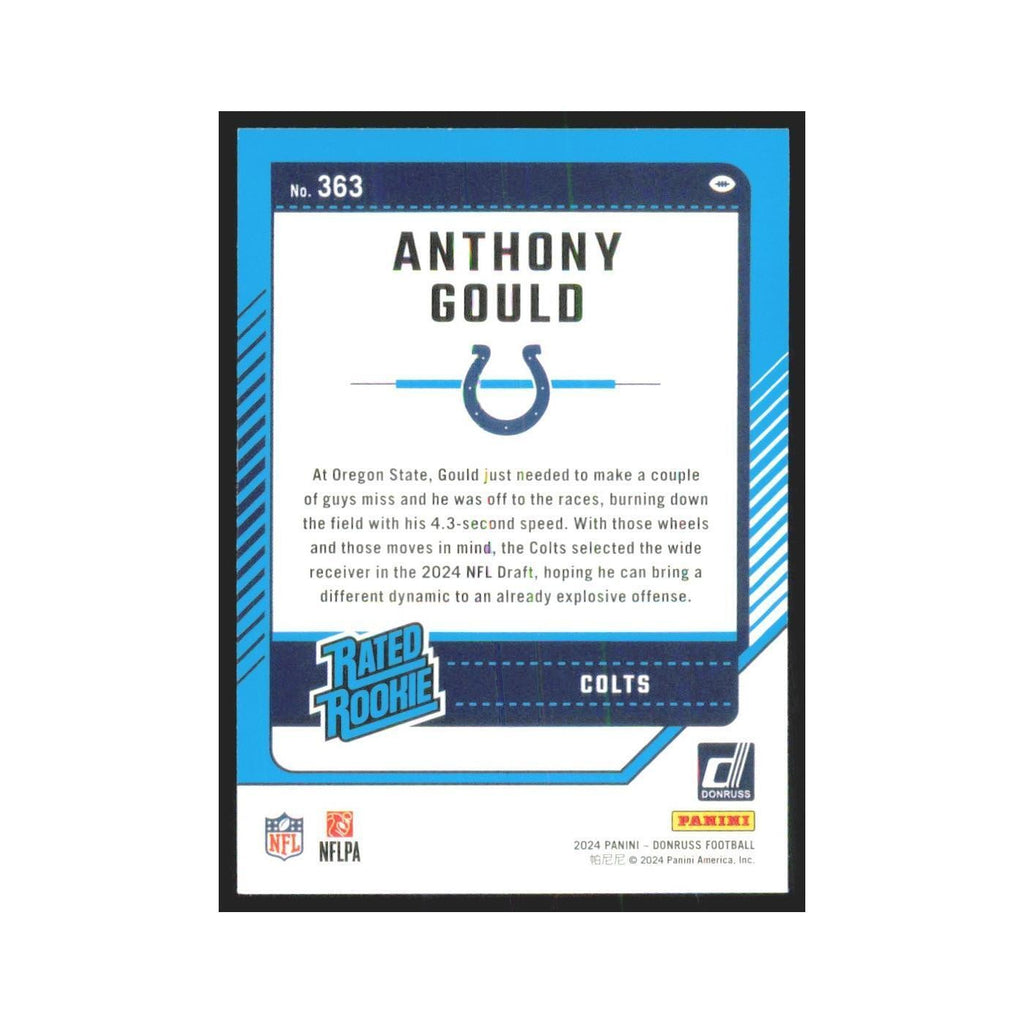 2024 Donruss Anthony Gould RC Colts #363