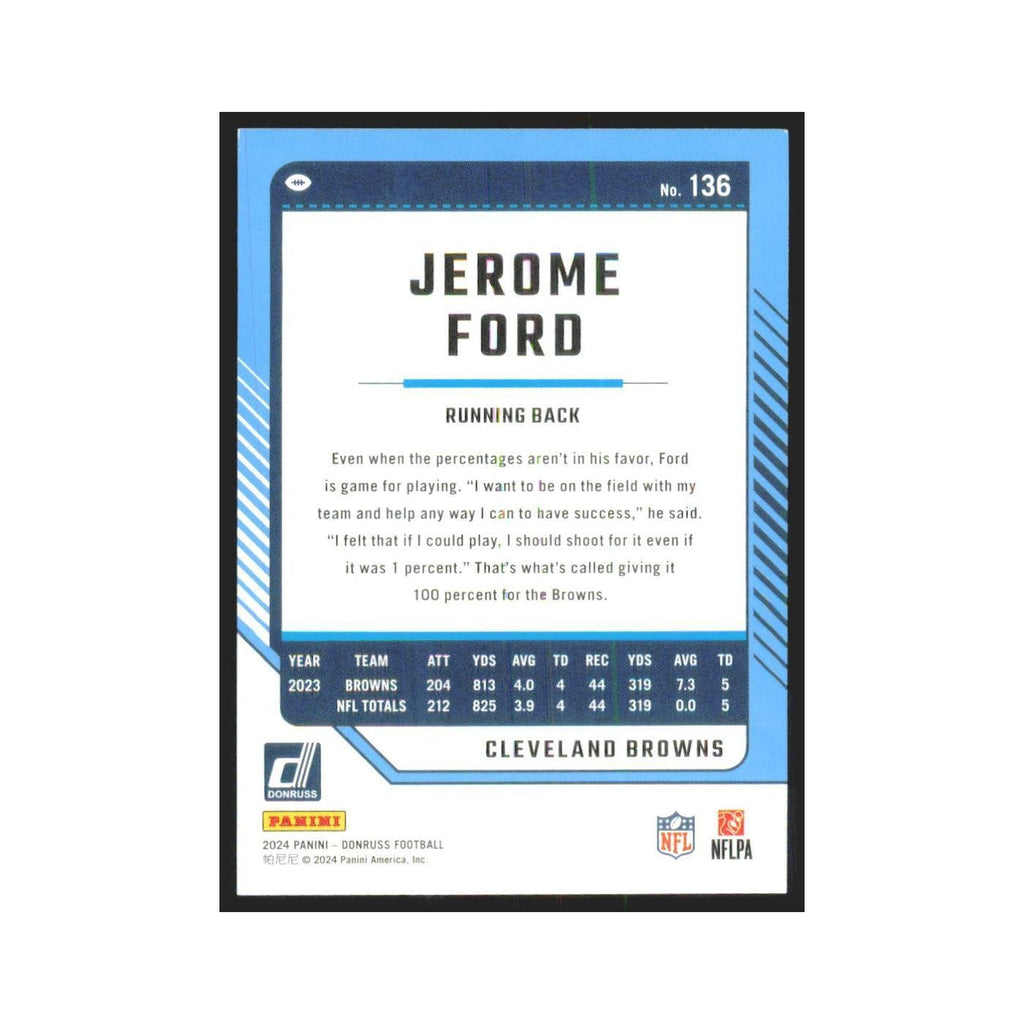 2024 Donruss Jerome Ford Browns #136