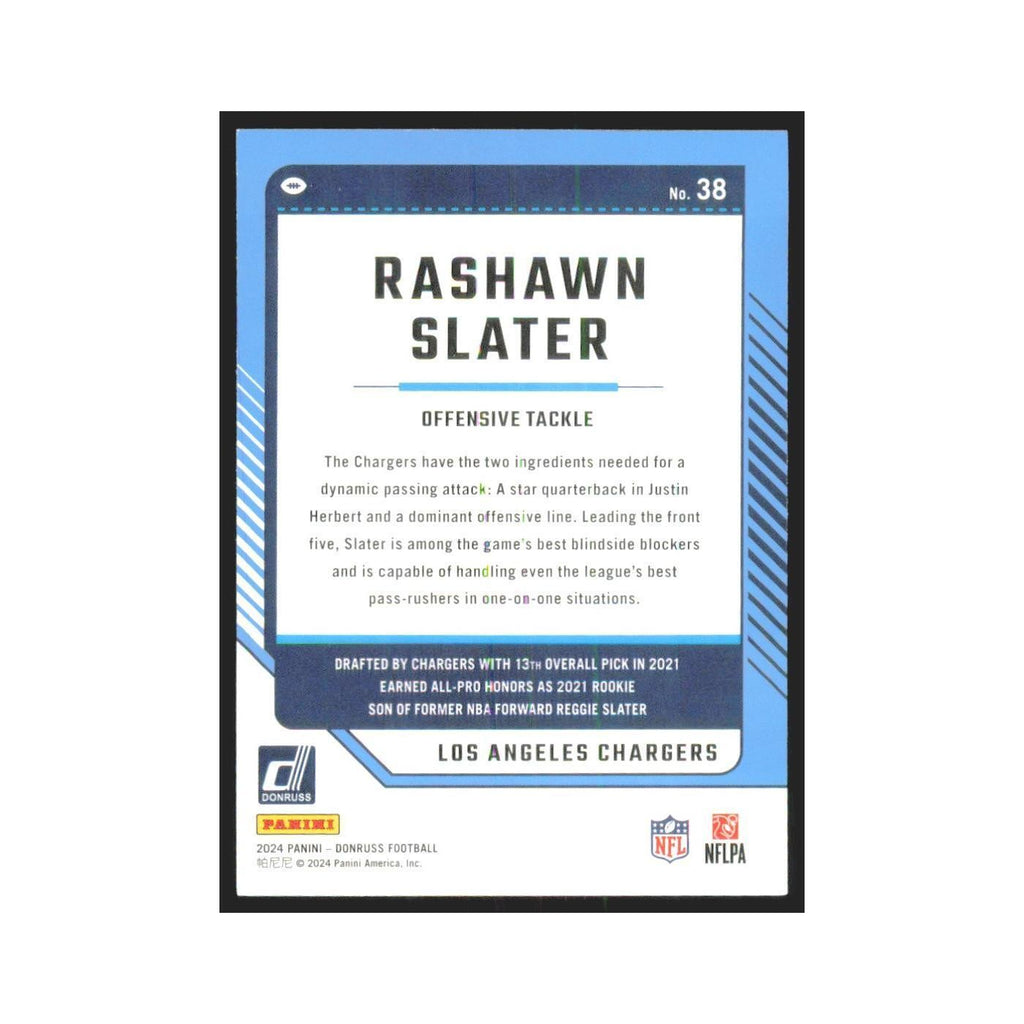 2024 Donruss Rashawn Slater Chargers #38