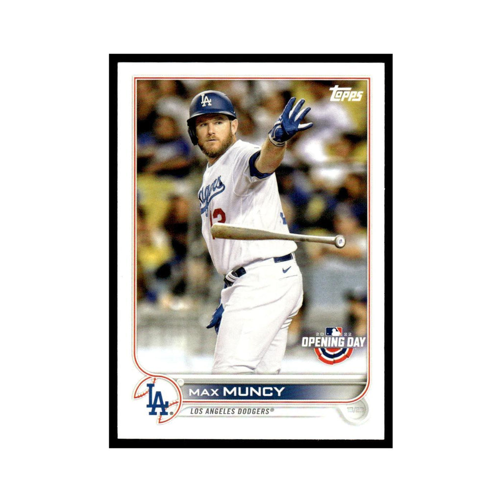 Max Muncy 2022 Topps Opening Day #44 Los Angeles Dodgers Baseball Card NM