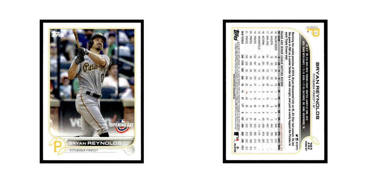 Bryan Reynolds 2022 Topps Opening Day #202 Pittsburgh Pirates Baseball Card NM