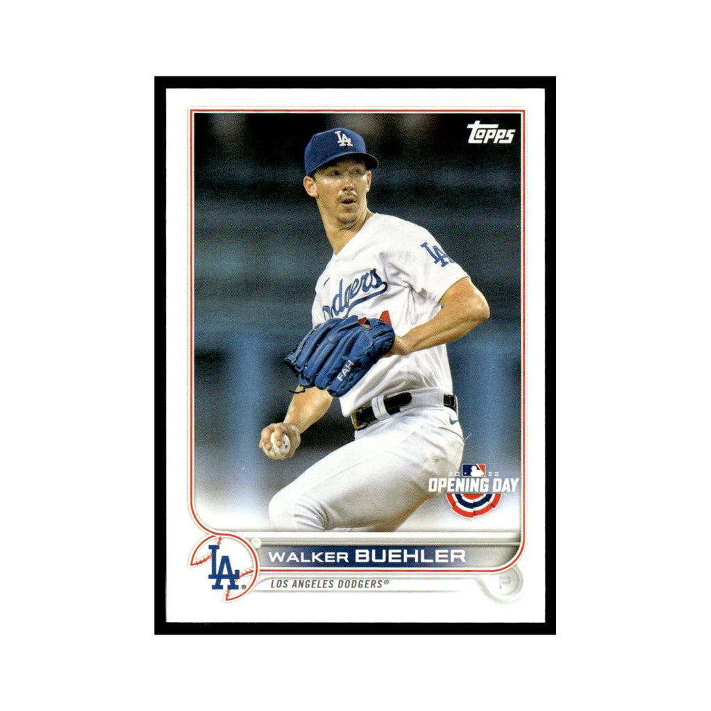 Walker Buehler 2022 Topps Opening Day #175 Los Angeles Dodgers Baseball Card NM