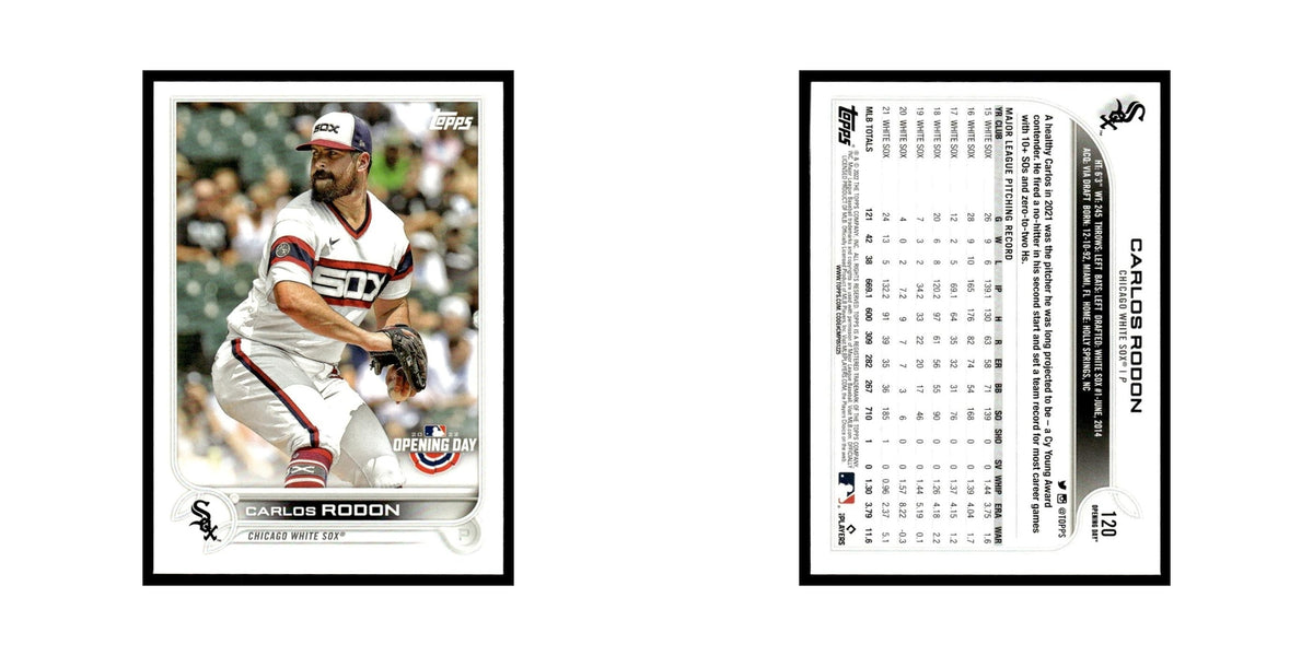 Carlos Rodon 2022 Topps Opening Day #120 Chicago White Sox Baseball Card NM
