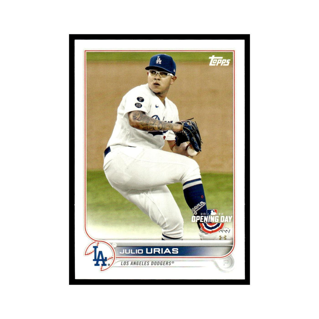Julio Urias 2022 Topps Opening Day #65 Los Angeles Dodgers Baseball Card NM