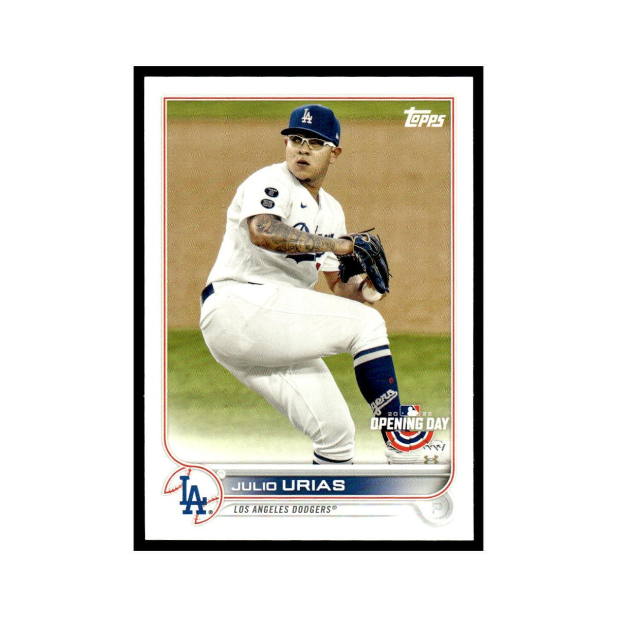 Julio Urias 2022 Topps Opening Day #65 Los Angeles Dodgers Baseball Card NM