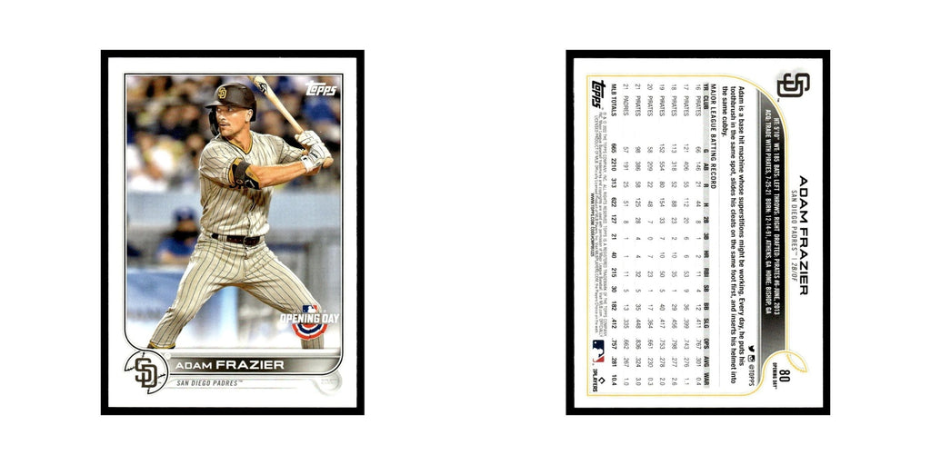 Adam Frazier 2022 Topps Opening Day #80 San Diego Padres Baseball Card NM