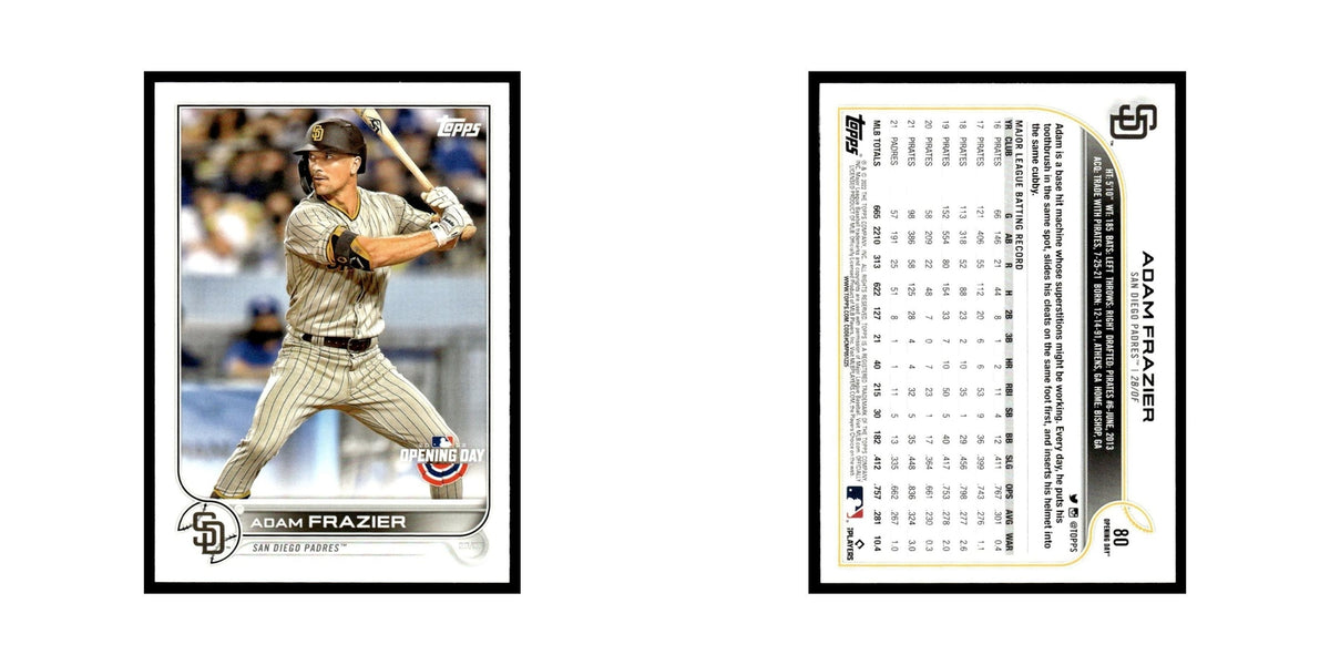 Adam Frazier 2022 Topps Opening Day #80 San Diego Padres Baseball Card NM