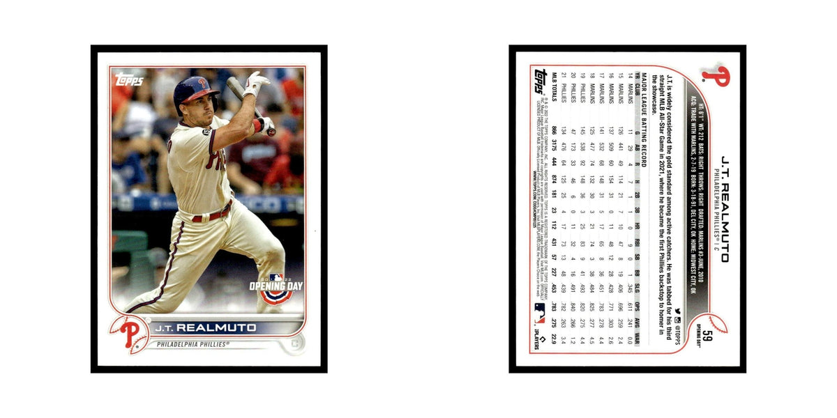 J.T. Realmuto 2022 Topps Opening Day #59 Philadelphia Phillies Baseball Card NM