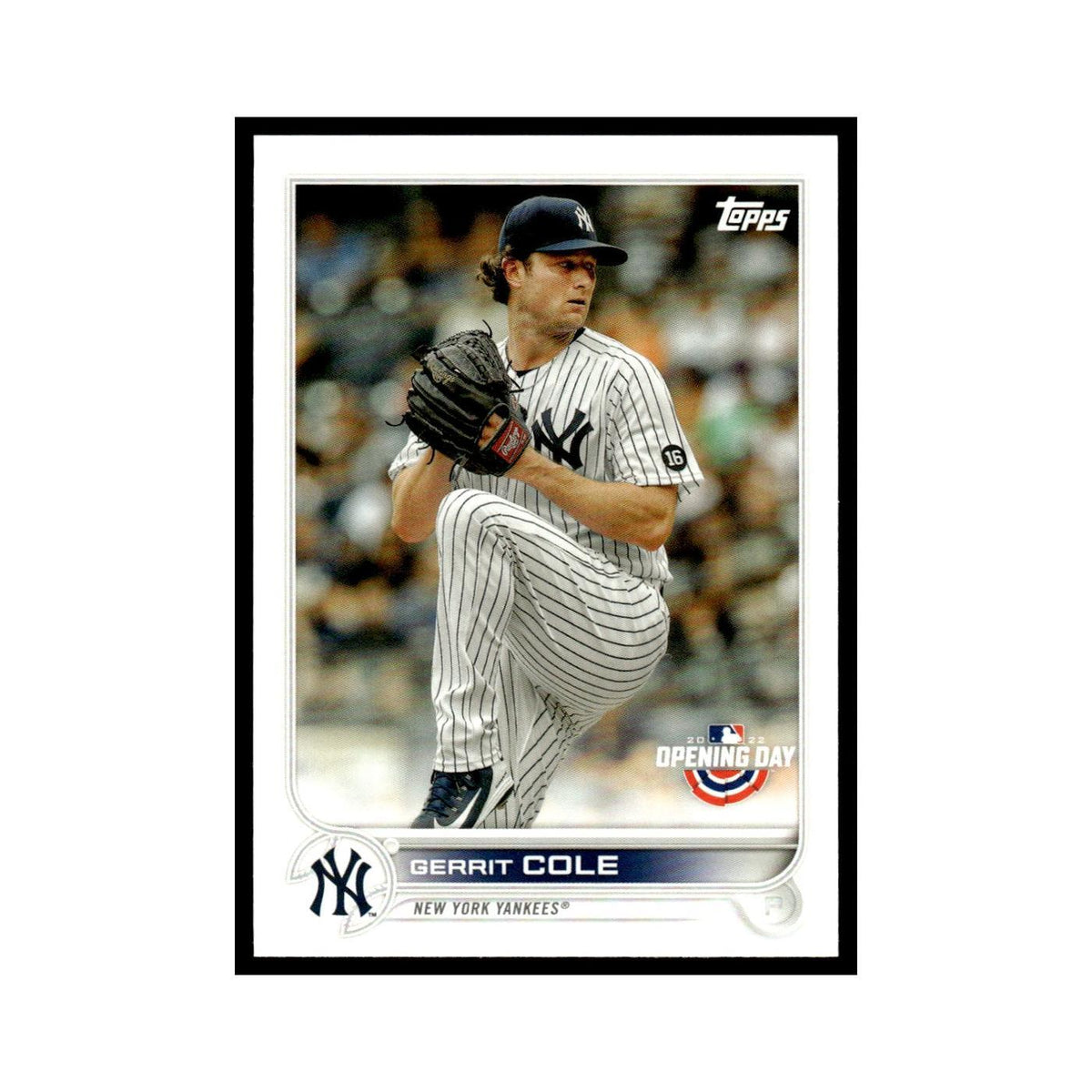 Gerrit Cole 2022 Topps Opening Day #101 New York Yankees Baseball Card NM