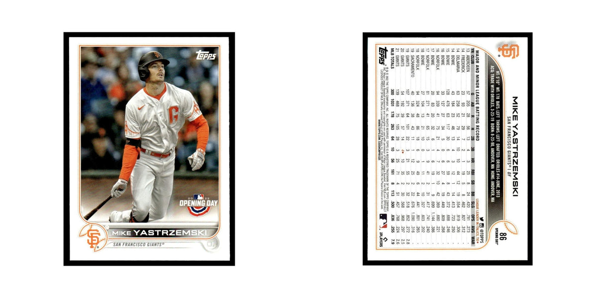 Mike Yastrzemski 2022 Topps Opening Day #86 San Francisco Giants NM