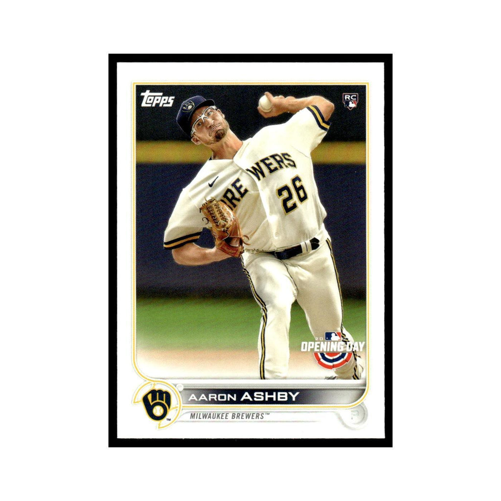 Aaron Ashby Rookie 2022 Topps Opening Day #119 Milwaukee Brewers NM