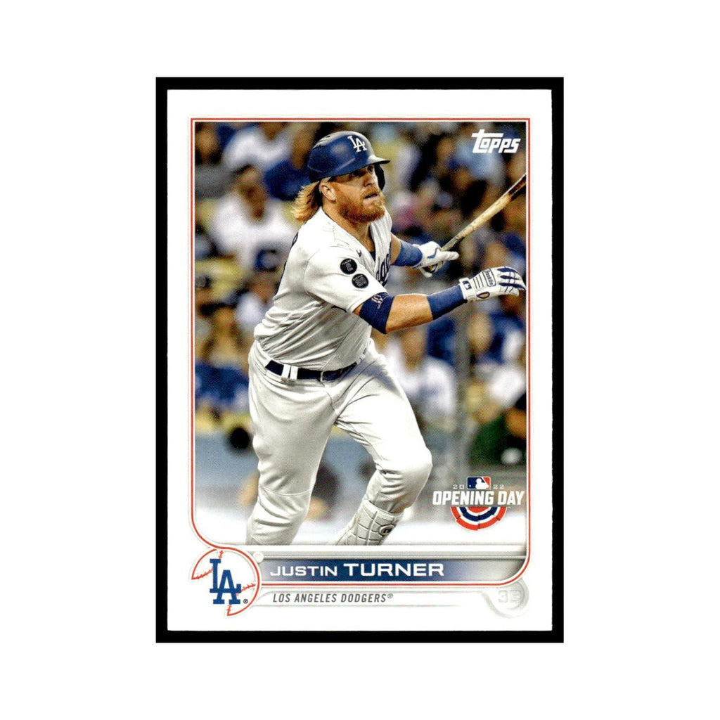 Justin Turner 2022 Topps Opening Day #22 Los Angeles Dodgers Baseball Card NM