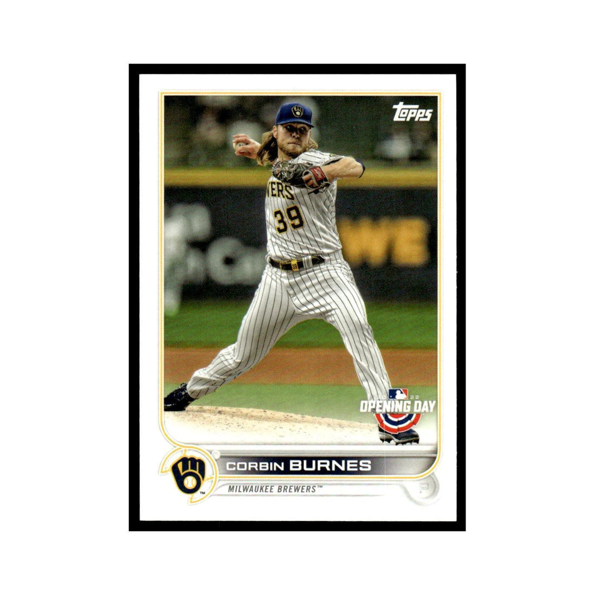 Corbin Burnes 2022 Topps Opening Day #212 Milwaukee Brewers Baseball Card NM