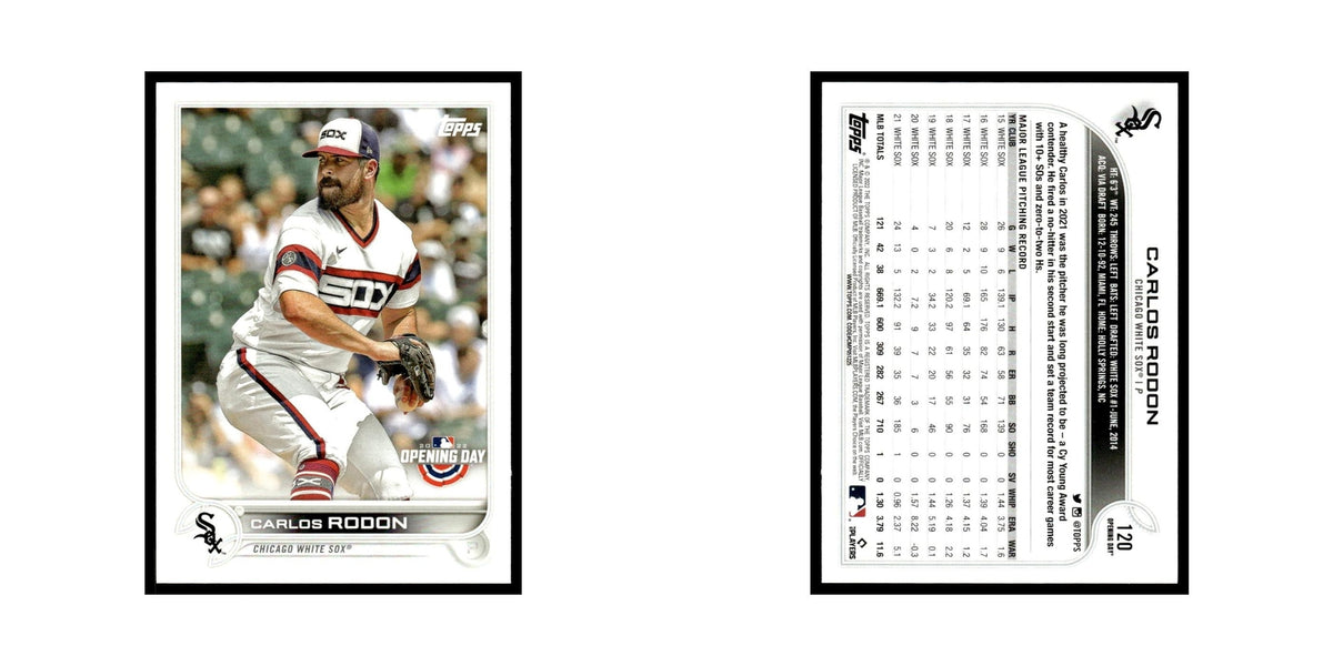 Carlos Rodon 2022 Topps Opening Day #120 Chicago White Sox Baseball Card NM