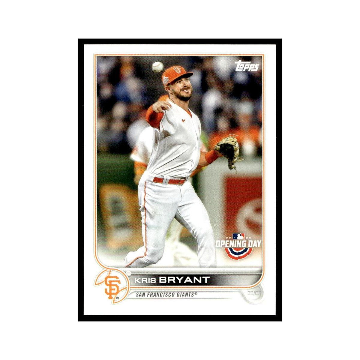 Kris Bryant 2022 Topps Opening Day #10 San Francisco Giants Baseball Card NM