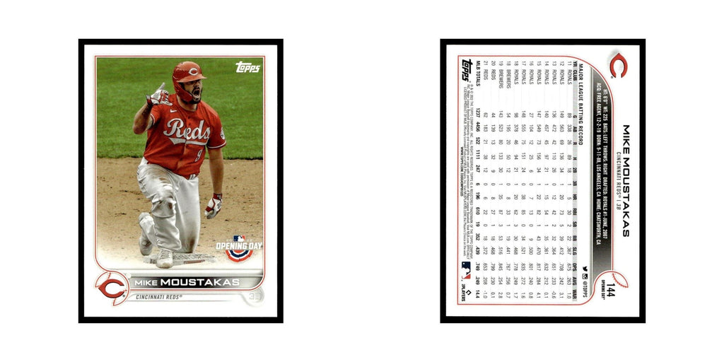 Mike Moustakas 2022 Topps Opening Day #144 Cincinnati Reds Baseball Card NM